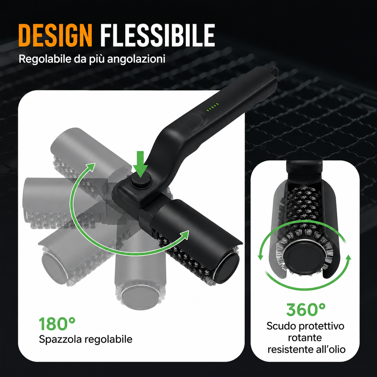 GrillClean Pro | Spazzola Elettrica BBQ